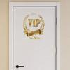 Gold VIP Aufkleber Nordic Kreative Vinyl Aufkleber für Schlafzimmer Badezimmer Dekorative Holztür Aufkleber