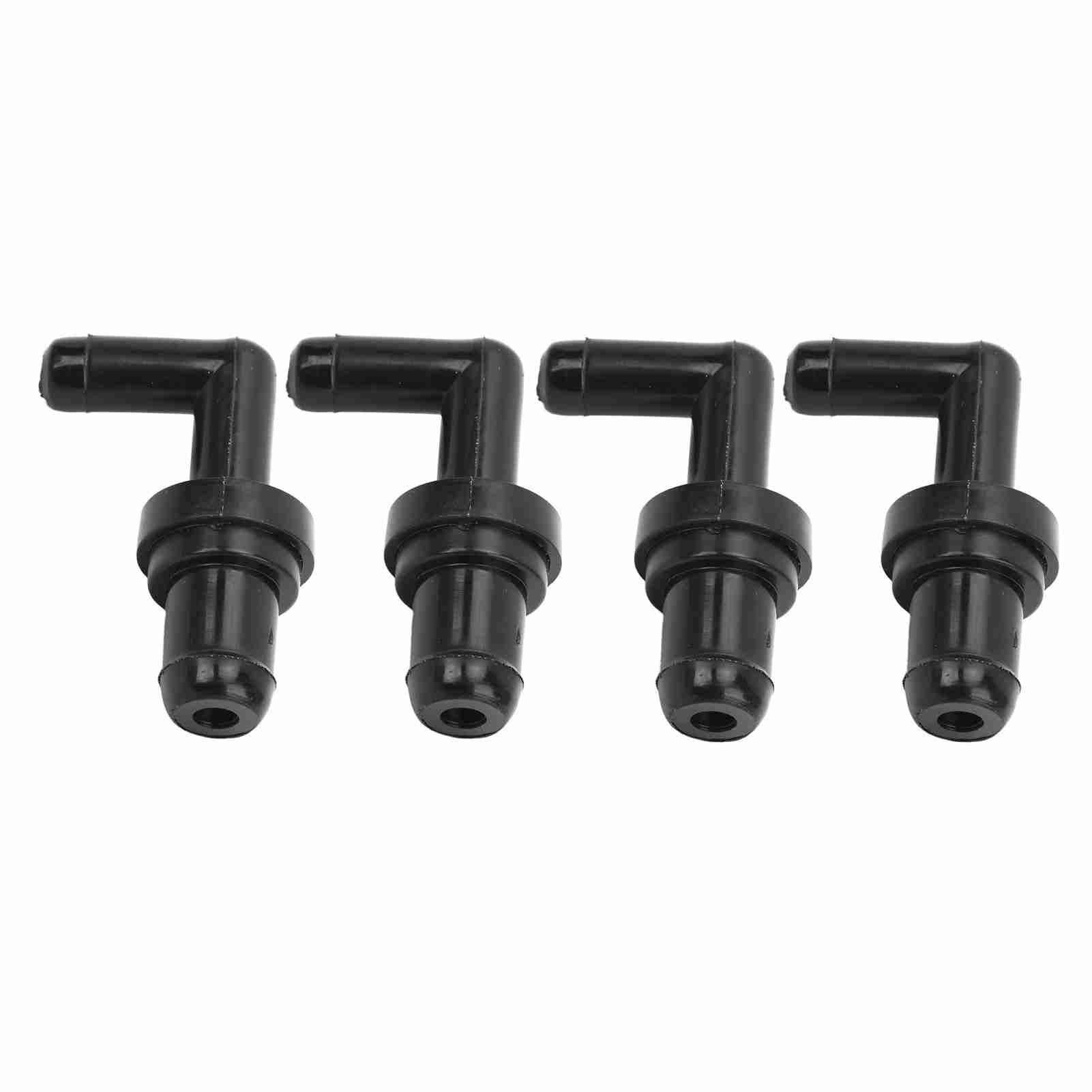 

4PCS 90 degrees PCV Valve Grommet Kit 17130PM6003 Black Replacement for Accord Acura CL Integra Legend MDX NSX RL SLX