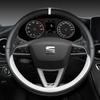 Mikrofaser Leder Auto Lenkradbezug Rutschfest 38cm Für Seat Tarraco Arona Ateca Ibiza Toledo Mii Leon Arosa Exeo ST FR