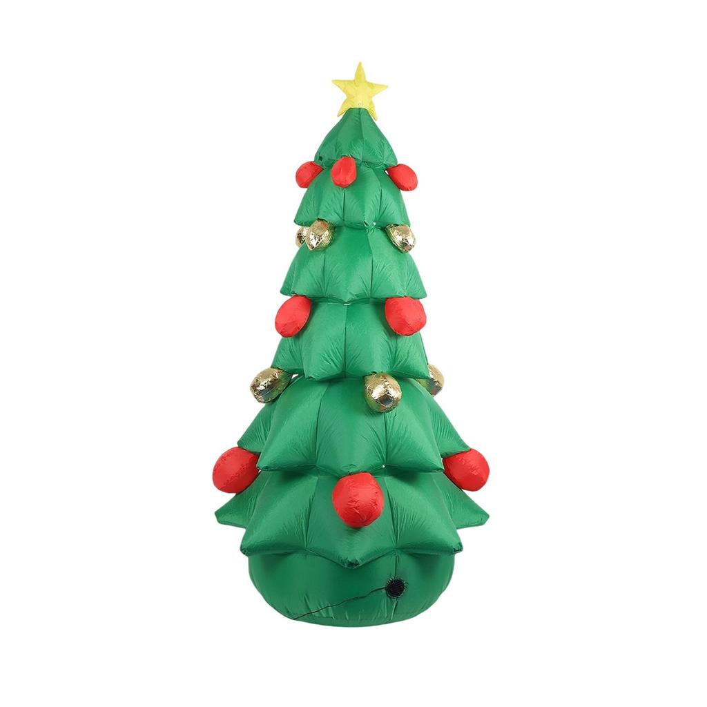 Outdoor Inflatable Christmas Tree LED Lighted Model Yard Decoration Weatherproof Holiday Decor for Garden Party