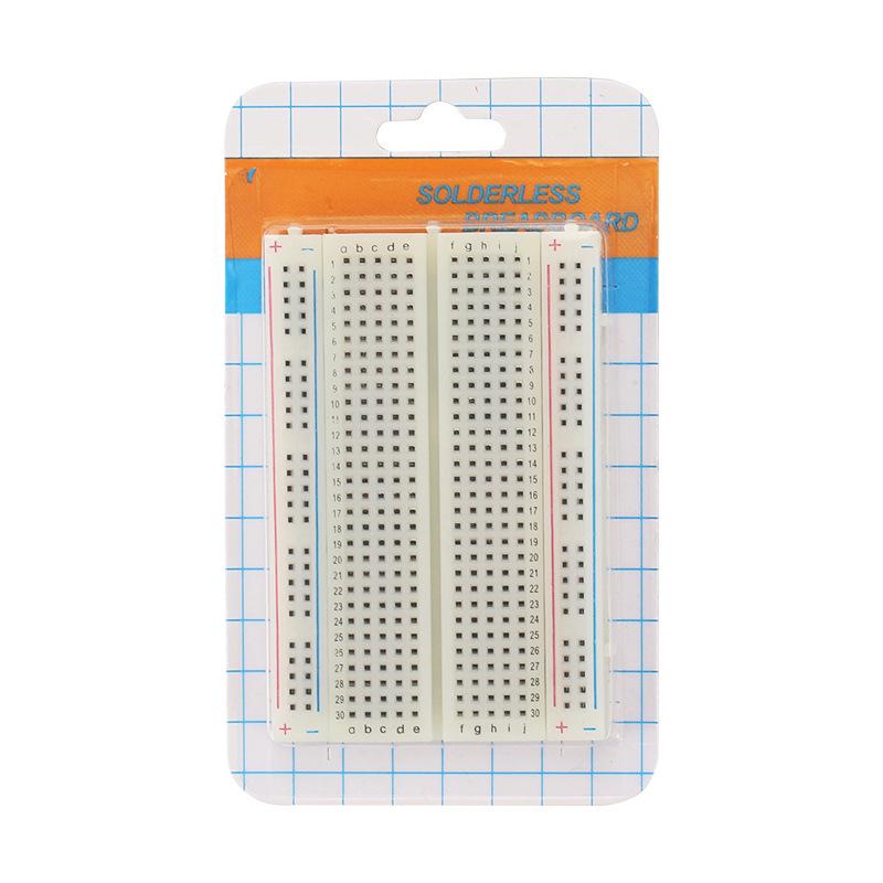 Raspberry Pi 4B Breadboard, 400-Hole, 85x55mm, Diode & Sensor Circuit Teaching Board, Splicable.