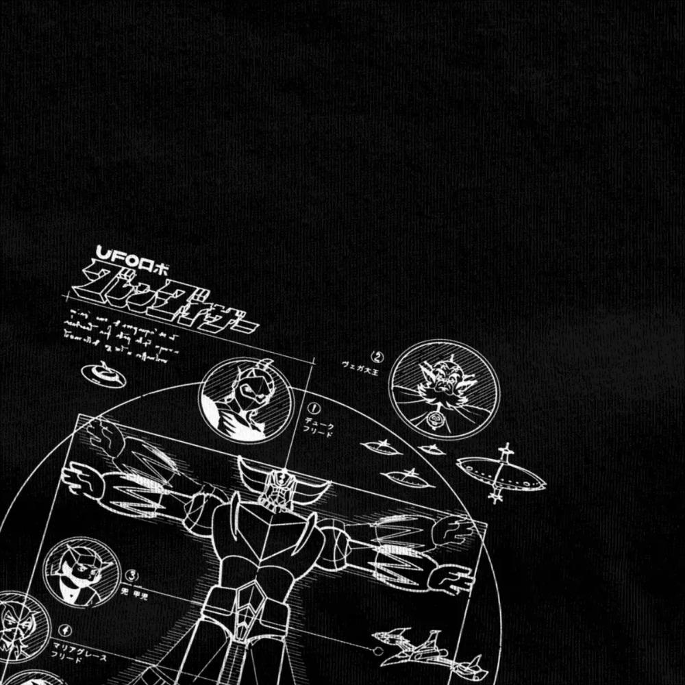 Summer Men Women's UFO Goldorak Robot Da Vinci Grendizer Shirt Outfit  Tops T-shirt Casual Tees