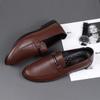Handmade Leather Shoes for Men Casual Loafers Shoes Soft Breathable Moccasins Men Black Brown Flats Fashion Brand Driving Shoes