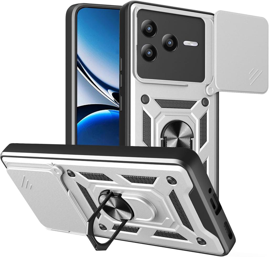 Armor Case For Xiaomi Poco F7 Pro F7 Ultra 5G Cover Lens Protection With Ring Magnetic Holder Coque Fundas Capa