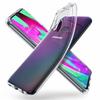 Case and Neck Strap for Samsung Galaxy A40 - Transparent Soft TPU Adjustable Black Cord Phonillico®