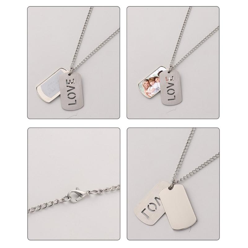 Metal Sublimation Blank Necklace Printable Blanks Necklace Zinc Alloy Material Sublimation Blanks Choker Gift for Woman