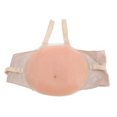 Artificial Pregnancy Belly Silicone Pregnant Belly Bump Tummy Photography Actor Performance Prop with Adjustable Strap