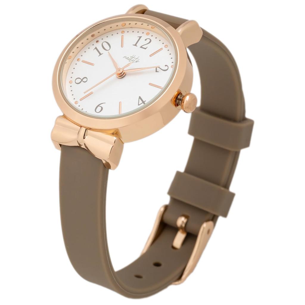 Fieldwork Women's Analog Watch with Silicone Band, Brown, M098-4
