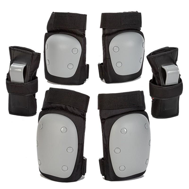 Kids Adult Skateboard Roller Skating Protective Gear Set - 6-Piece Thickened Elbow Knee Wrist Hand Guards