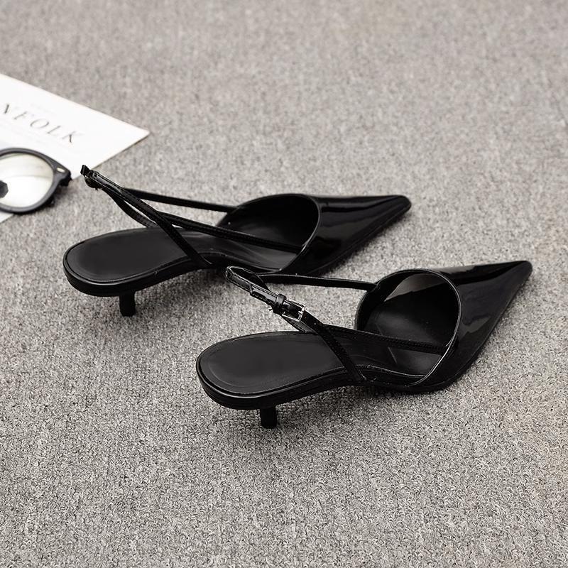 Scarpe da Sera Slingback con Tacco Alto da Donna Scarpe Eleganti da Donna Sexy a Punta Bassa Scarpe di Lusso per Matrimonio Festa Sposa Sandali da Donna a Punta