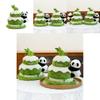 Panda Plüschtier mit Doppelschicht-Kuchen-Design für Kinder und zum Verschenken