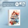Professional Square Watercolor Paper Card Blank Postcard 300g Medium Coarse Grain Painting Supplies Arts Watercolor Paper Sheets