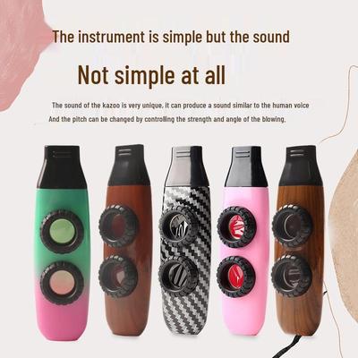 Kazoo à double trou à haut volume pour débutants à la guitare