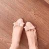 French gentle wind bow small leather shoes women's 2025 autumn new commuter versatile skirt pointed Mary Jane single shoes