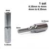 1/2pcs 6.35mm To 4mm Hex Transducer Adapter Socket Magnetic For Screwdriver Drill Bits Repair Mobile Phone Camera Computer