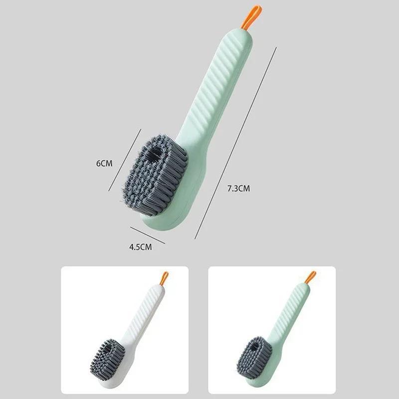 New Clean Brush Soft Bristled Liquid Shoe Brush Long Handle Brush Clothes Brushs Shoe Clothing Board Brushs Household Clean Tool