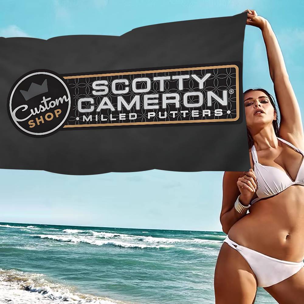 Asciugamano da Spiaggia Golf S-SCOTTY C-CAMERONS Asciugamani da Bagno Colorati per Ragazza Microfibra Asciugatura Rapida Personalizzato Senza Sabbia Spiaggia Yoga Spa Palestra Piscina
