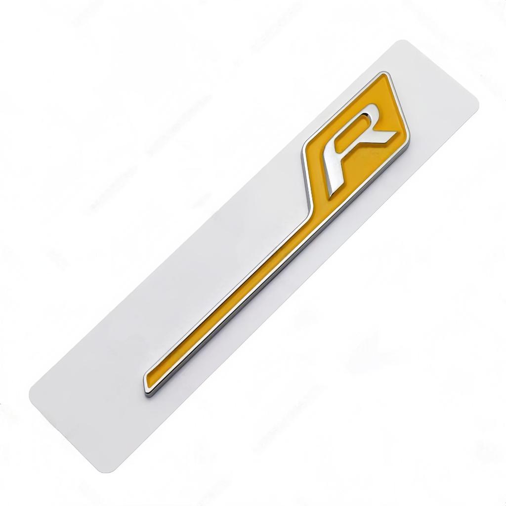 1PC ABS GT C S R Logo Badge Sticker Car Rear Trunk Emblem Decal High-Quality Automotive Styling Accessories