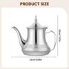 Stainless Steel Teapot Coffee Pot Multifunctional with Lid Beverage Jug Infuser Tea Kettle for