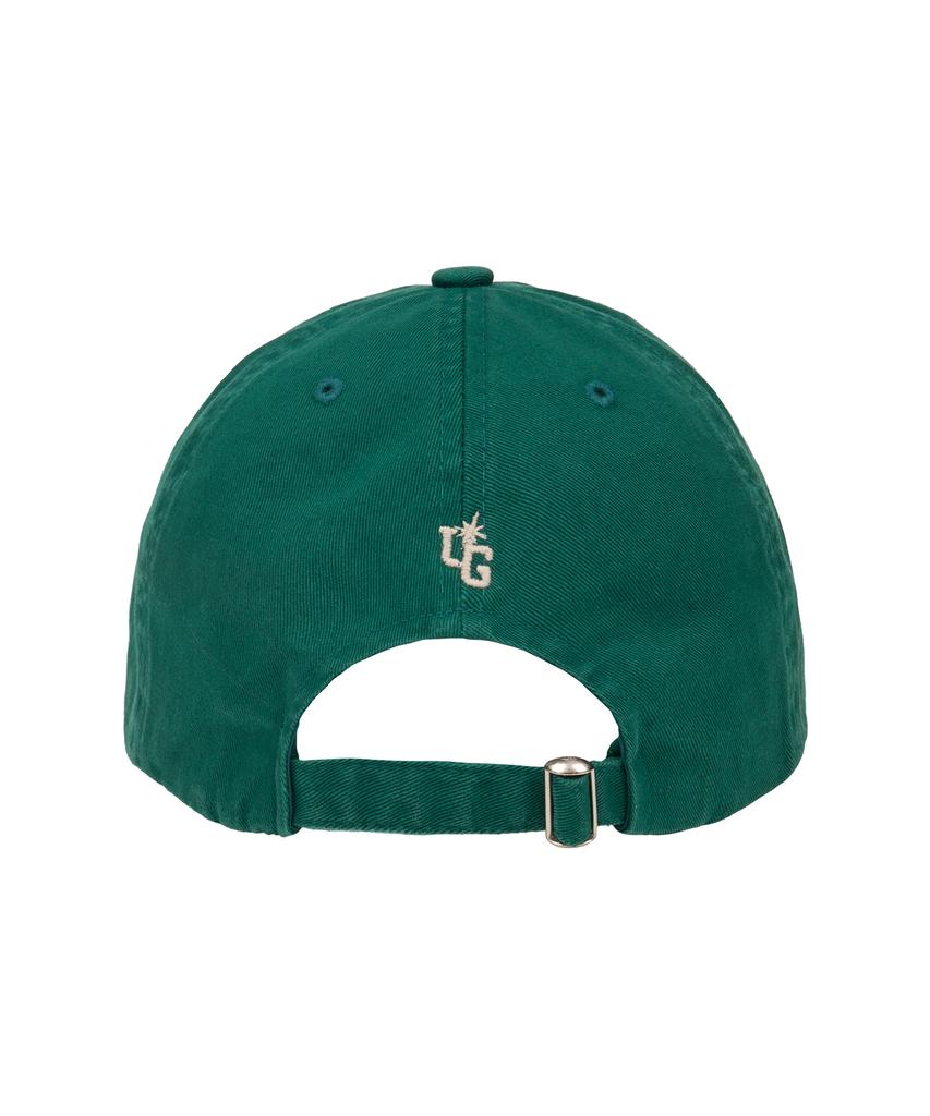 Yunibeoseugameonteu Universe Lettering Washed Ball Cap_Green