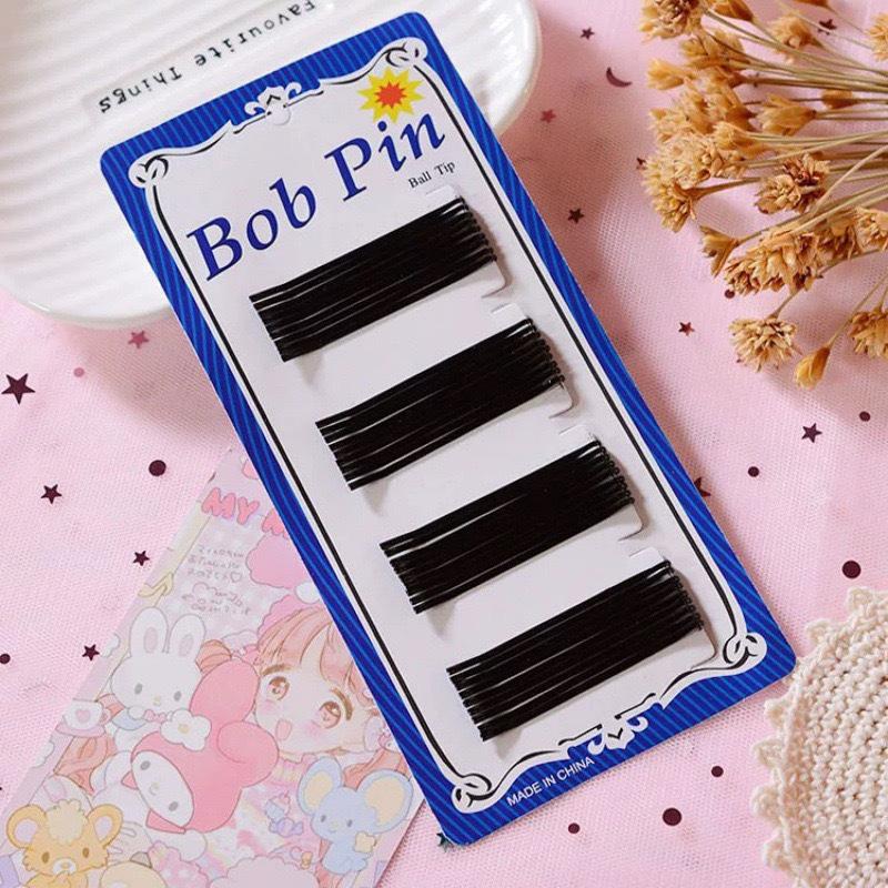 Black Ultra-Tight Steel Hairpin: Invisible Wave Clip for Girls Updos, Flyaway Control, and Photo Studio Styles