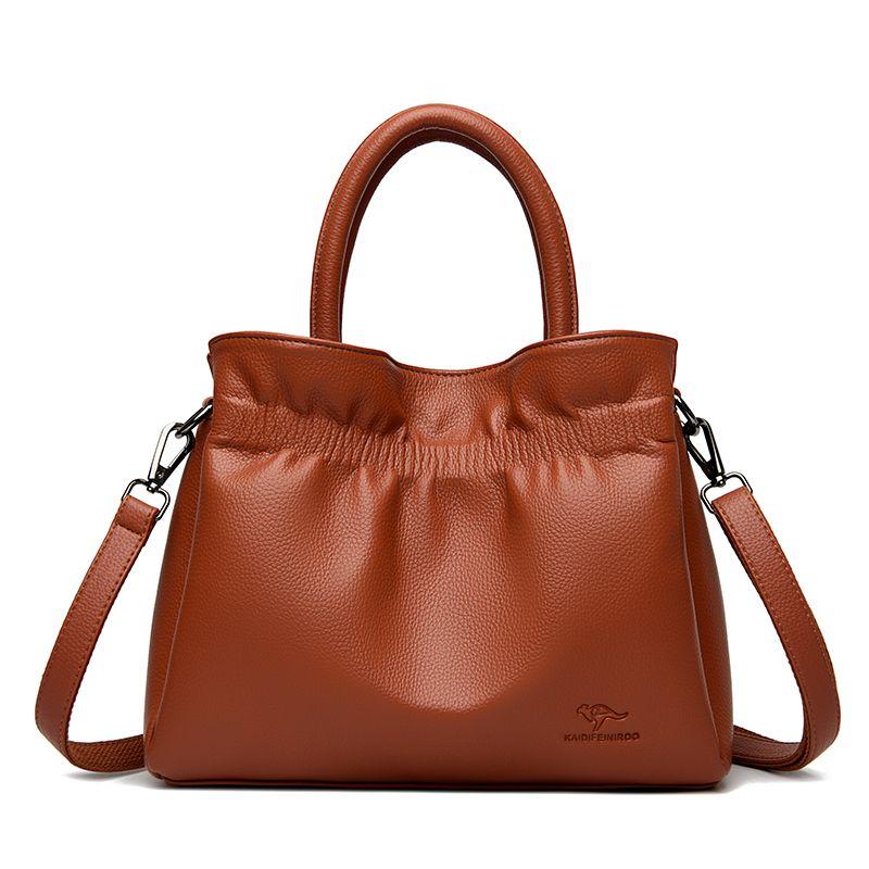 Fashionable Women's Handbag Cloud Pleated Single Shoulder Crossbody Bag Large Capacity