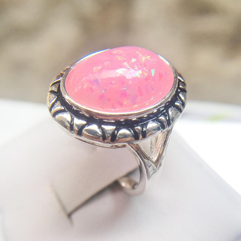 Jewelry, Popular Court Retro Rings, Female Opal Rings
