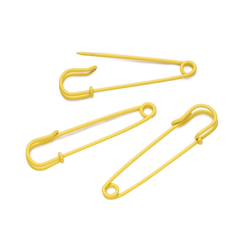 10pcs/lot Colorful Safety Pins Brooch Blank Base Brooch Pins 3/5 Rings Jewelry Pin for DIY Jewelry Making Supplies Accessorie