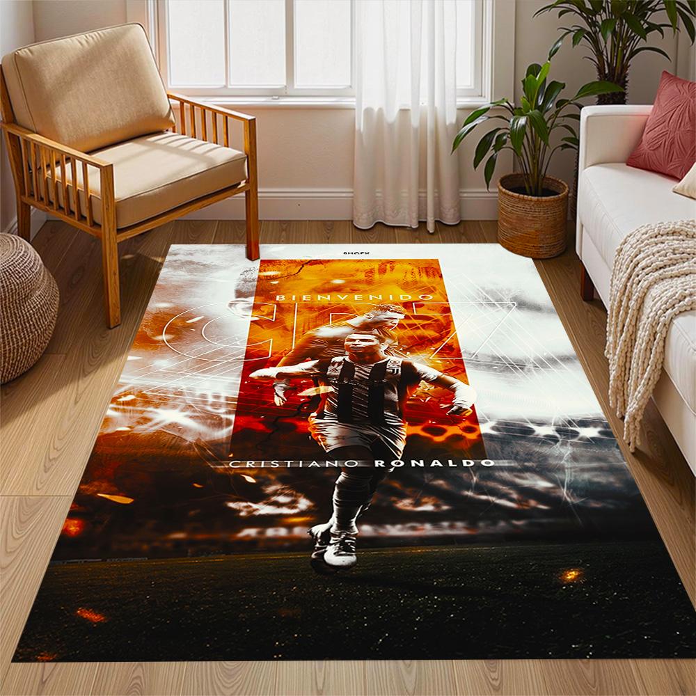Welcome Cr7 Area Rug Perfect for Dormitory Balcony Foyer Study room Antislip Carpet Anime Office Decor Perfect Gift for Valentine's Wedding Birthday