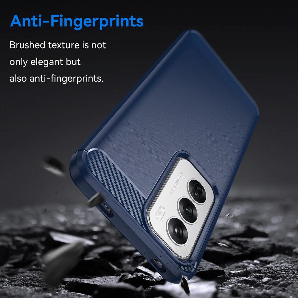 Phone Case For Oppo Reno12 ,flexible Tpu Fiber Protective Cover For Oppo Reno12