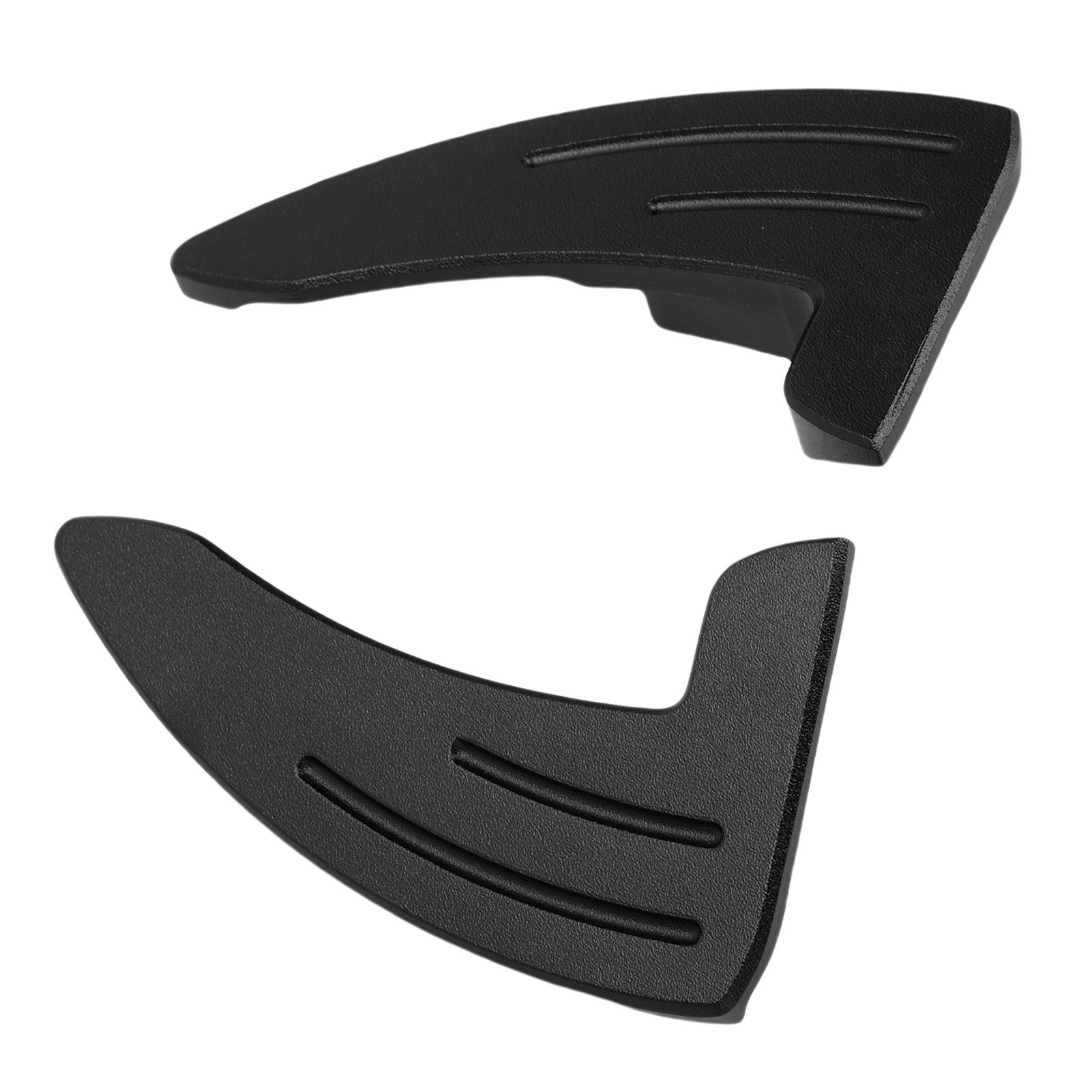 

2PCS Steering Wheel Paddle Shifter Extension Aluminum Alloy Car Paddle Shifter Extended Cover Trims Replacement For чорний