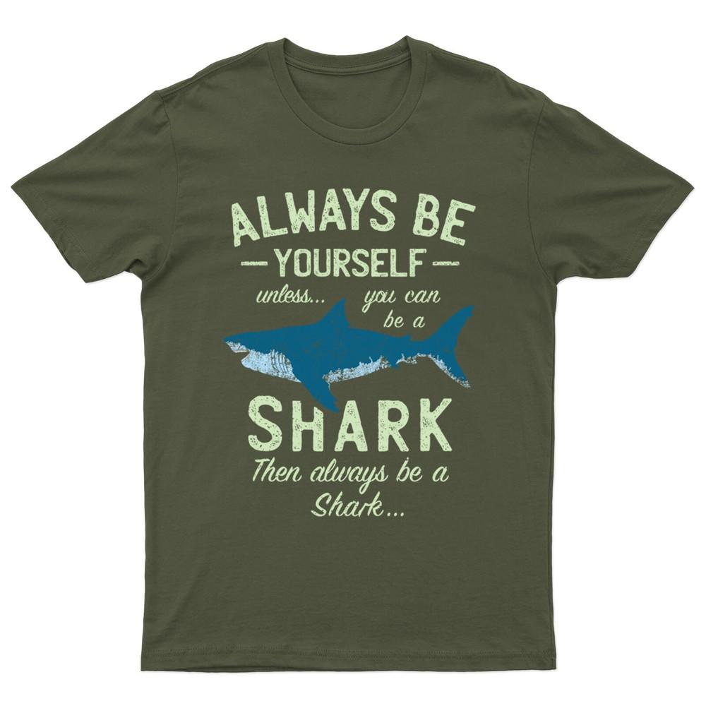 Always Be A Shark Tee Top Unisex Unisexs Oversized Unisexs T Shirts D P1 Pr