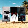 T-Teen Wolfs Handtuch Mikrofaser Strandtuch, Schnelltrocknend, Sandfrei, Ultrafeine Faser, Super Weich.