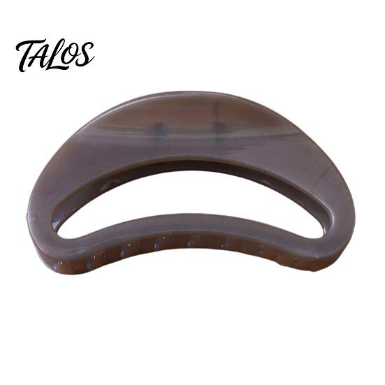 Versatile Hair Claw Strong Grip Claw, Jelly Semi-Transparent Clip with Anti-Slip Teeth, Crescent-Shaped Burr-free Openwork Accessory for Medium