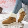 Hochwertige Fließband-Massenproduktion nicht-kalte klebrige Schuhe, neue Herbst- und Winter-Mittelrohr-Schneestiefel mit dicker Sohle