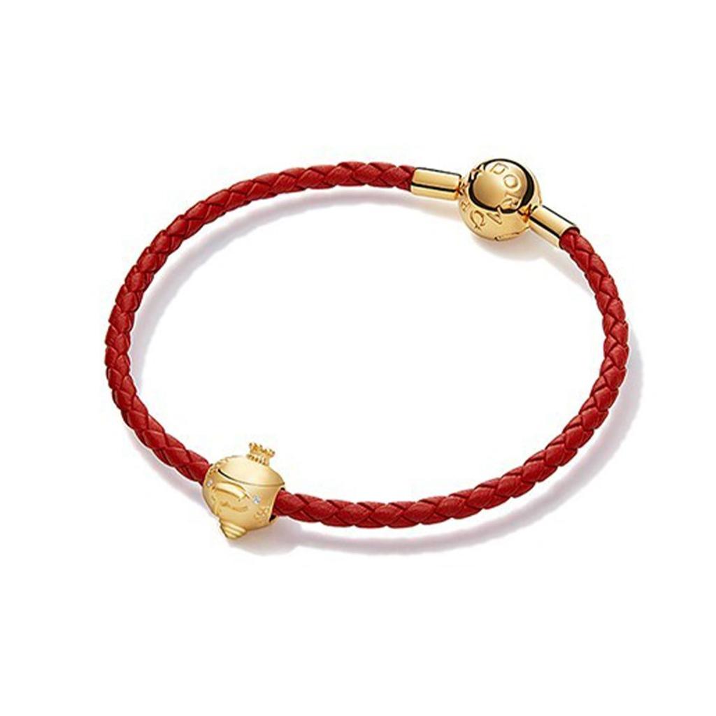 Pandora Lucky Rabbit Woven Leather Bracelet Women bracelet ZT2583