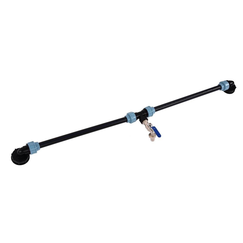 Elbow IBC Adapter Container Tank Gooseneck Outlet Tap Connector for Filling Watering Can2 Barrels In Series