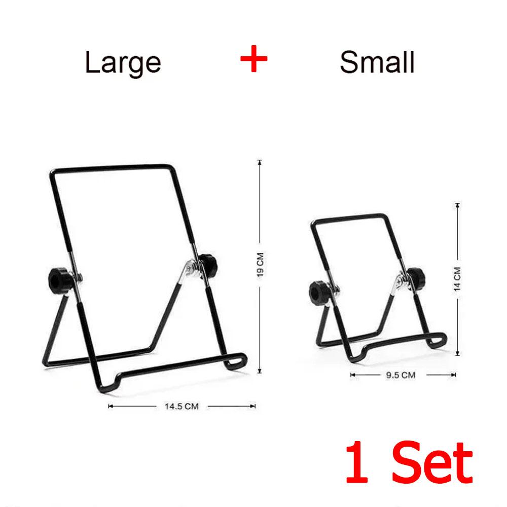 Portable Metal Tablet Stand Mount Foldable Desk Flexible Phone Stand for IPad IPhone Samsung Huawei Universal Work Home Travel