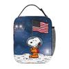 Snoopys Woodstock Doghouse Insulated Lunch Bags Portable Reusable Thermal Bag Lunch Box Tote Beach Outdoor Food Bag