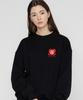 GRAVER [Unisex] Tyl Heart Logo Sweatshirt_Black