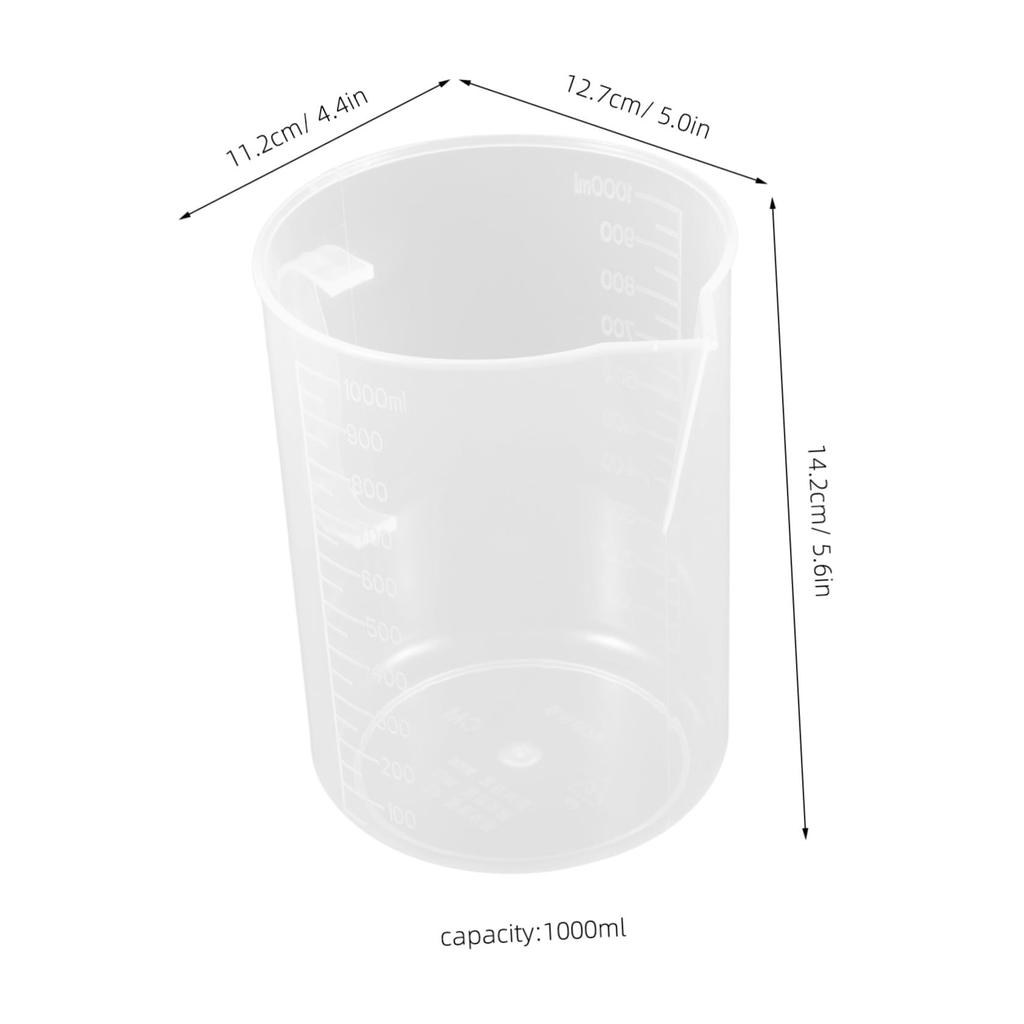 FUNNETOYU Large Capacity Measuring Cup with Precision Scale Resistant Pitcher Multi-Purpose Measuring Cup for Car Machinery Work