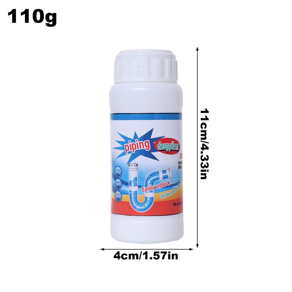 

110g Fast Acting Drain Cleaner Liquid Clog Remover for Paper Fat Oil in Sink Toilet Shower Sewer Pipes, Bathroom Supplies 110g