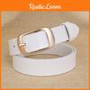 Leather Belt Womens Alloy Buckle Fashion Casual Wide Waist Strap Daily Wear
