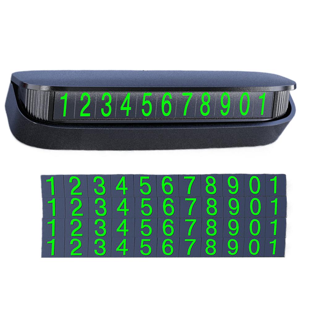 Temporary Parking License Plate Car Parking Phone Number Plate Classic Retro Parking License Plate Auto Interior Ornaments
