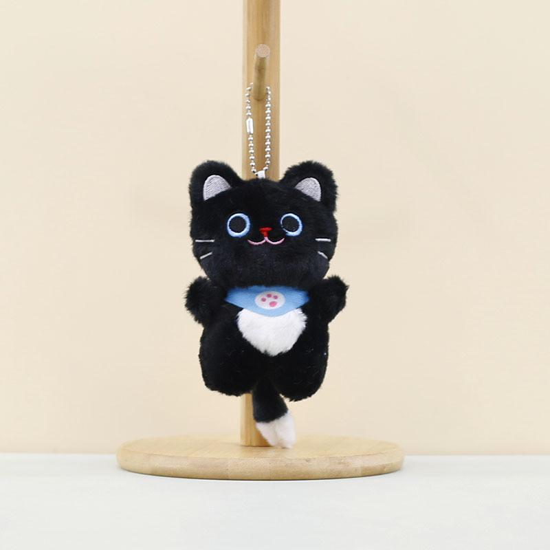 Adorable Mini Cute Cat Plush Toy Keychain Doll Soft Stuffed Animal Accessory