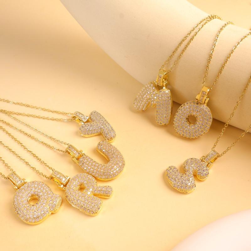 New Style Necklace Featuring Trendy Letter Design In Bold Font, with A Luxurious and Exclusive Look, Suitable for Sophisticated Accessories.