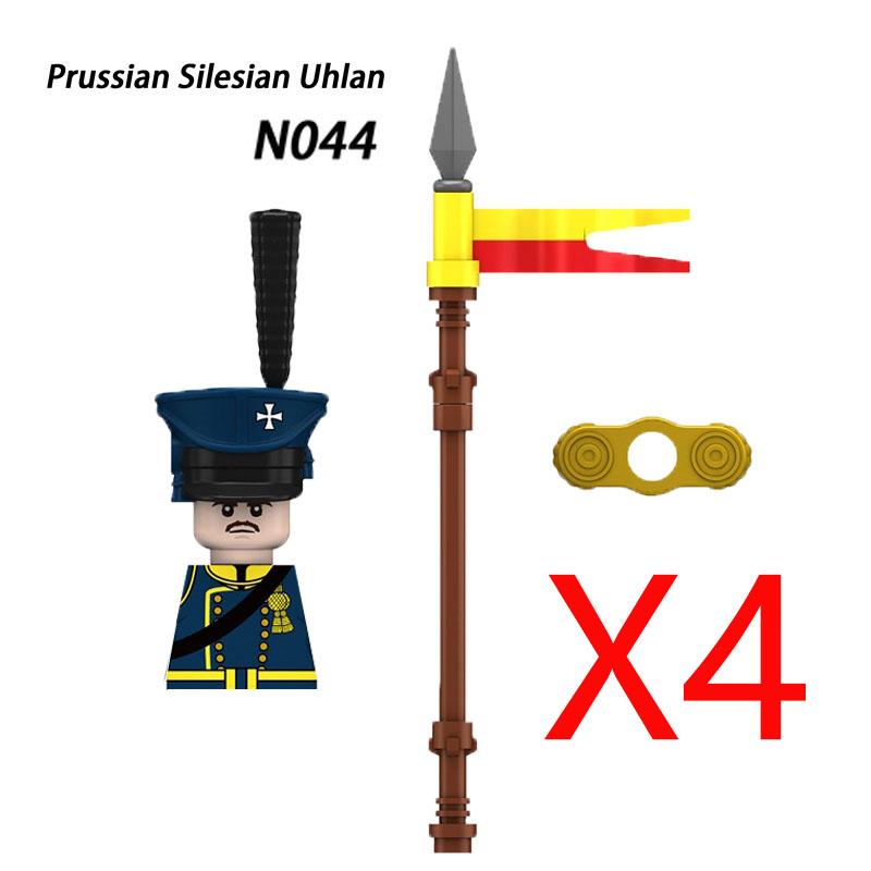 Military Medieval Building Blocks Napoleonic Wars Castle Knight Soldier Figures Weapons Guns British French Army Infantry MOC