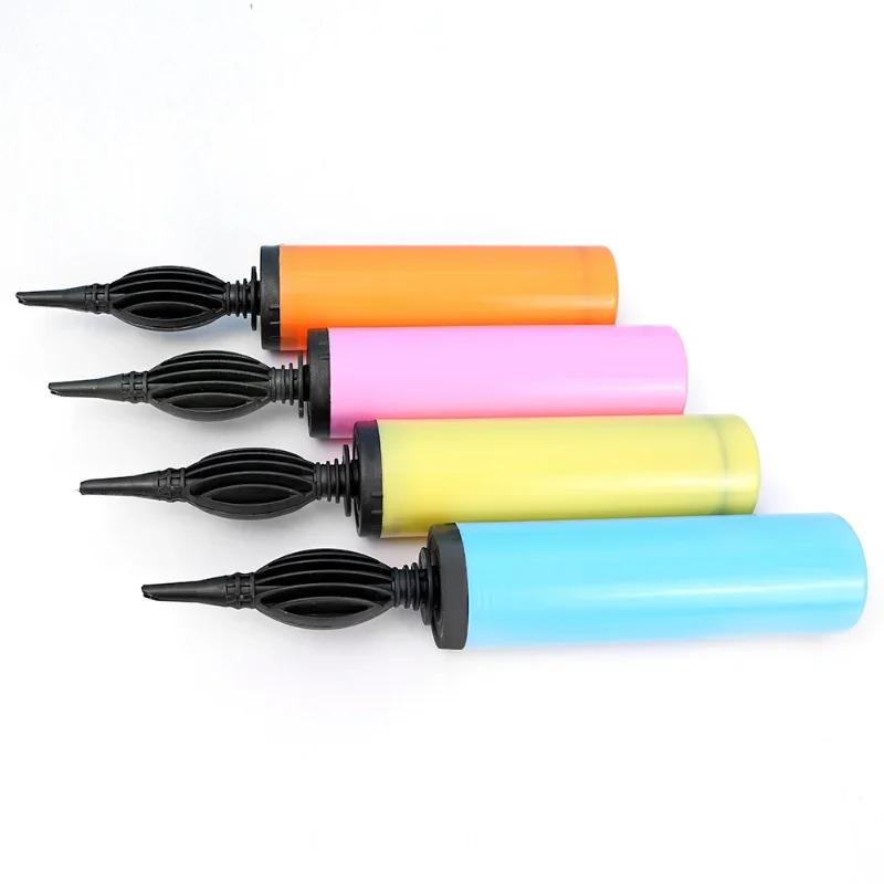 Mini Plastic Hand Balloon Pump Randomly Color for Foil and Latex Balloons Air Inflator Pump Portable for Party Accessories