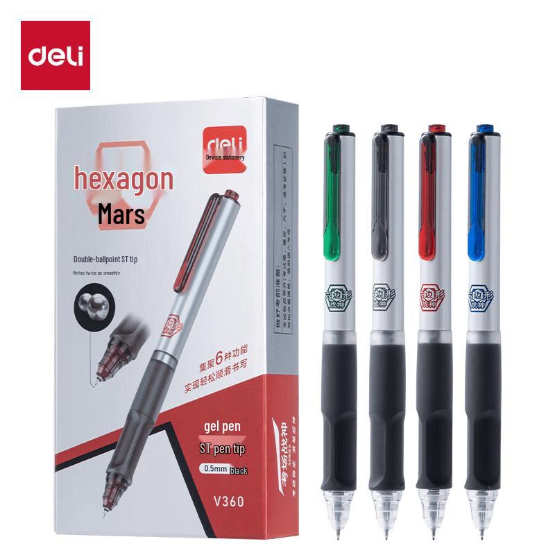 Deli Hexagonal Silent Gel Pen