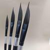 4-Piece Wooden Handle Wire Blade Art Knife Oil Brush Set for Watercolor and Acrylic Painting